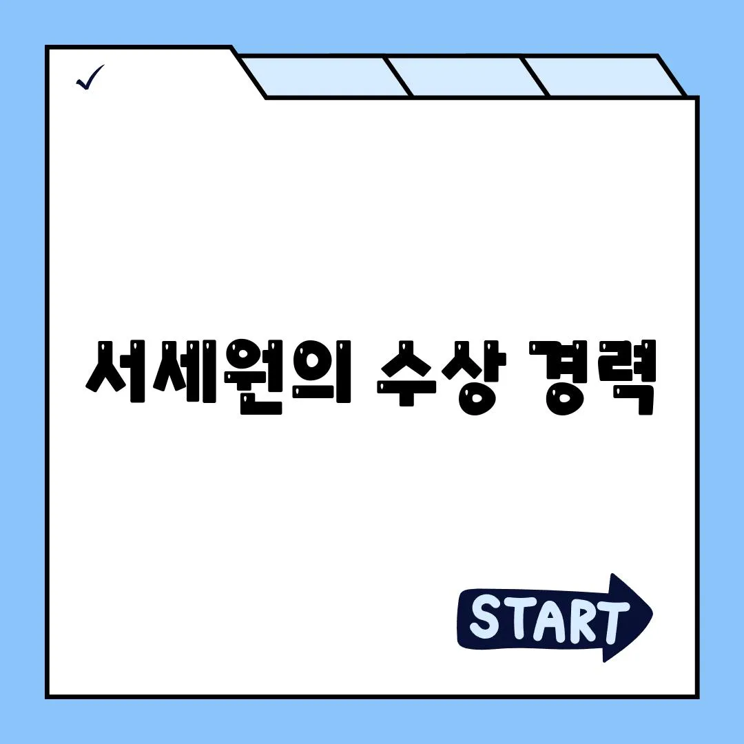 서세원의 수상 경력