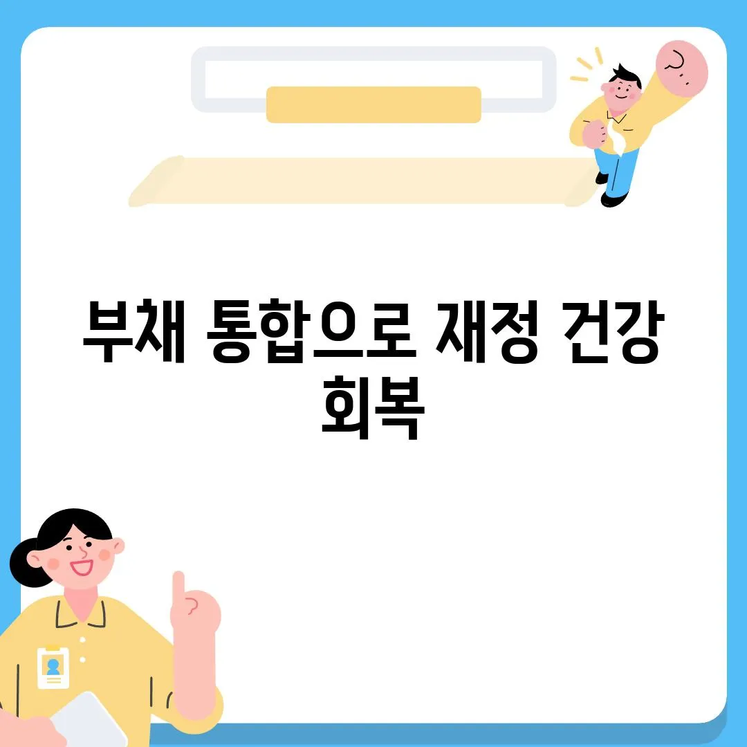 부채 통합으로 재정 건강 회복