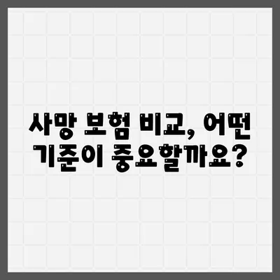 사망 보험 문의