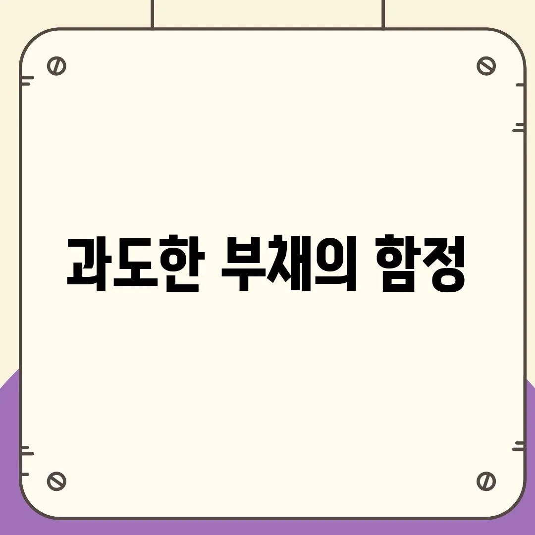 과도한 부채의 함정