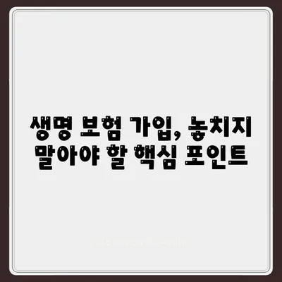 생명 보험 가입