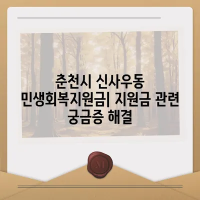 강원도 춘천시 신사우동 민생회복지원금 | 신청 | 신청방법 | 대상 | 지급일 | 사용처 | 전국민 | 이재명 | 2024