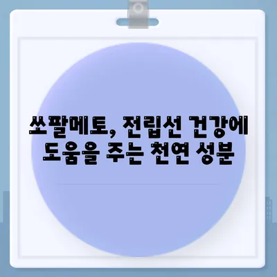 쏘팔메토 효능