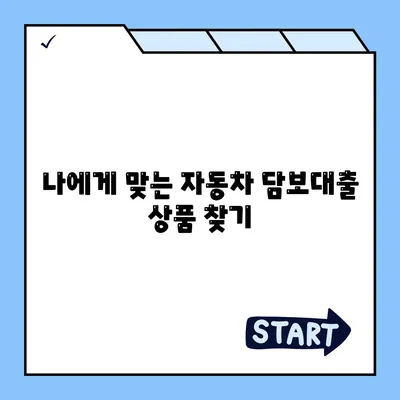 자동차 담보대출