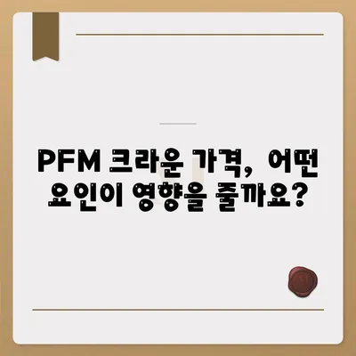 PFM 크라운 가격