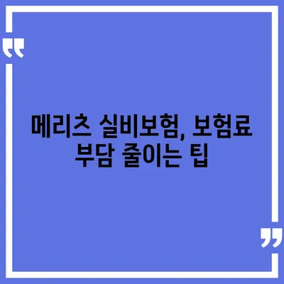 메리츠 실비보험