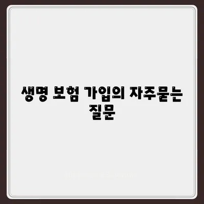 생명 보험 가입