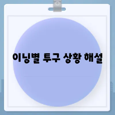 이닝별 투구 상황 해설