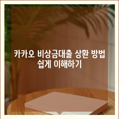 카카오 비상금대출