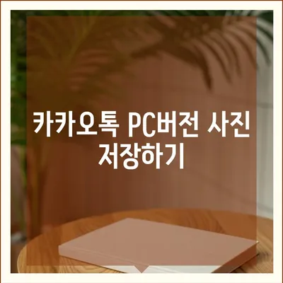 카카오톡 pc버전 사진