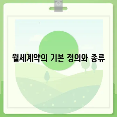 월세계약 관련 지식 총정리