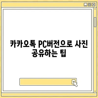 카카오톡 pc버전 사진