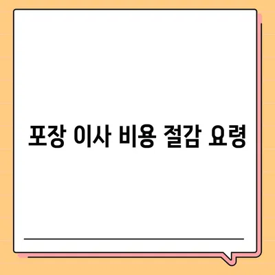 포장 이사 견적 비교, 비용 체크리스트와 사다리차 업체 가격 비교