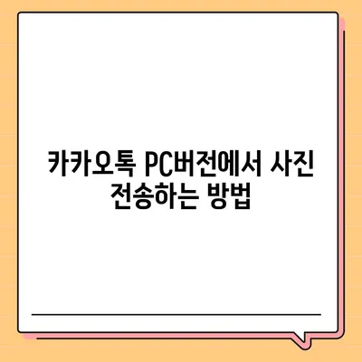 카카오톡 pc버전 사진