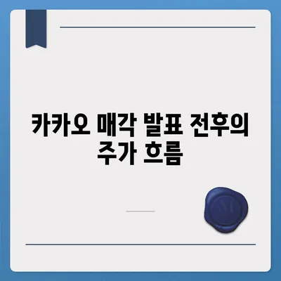 카카오 계열사 매각 임박? 주가 전망 분석