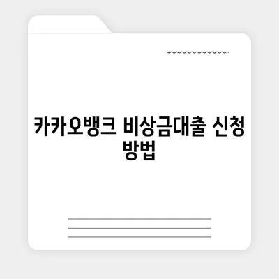 카카오뱅크 pc버전 비상금대방법