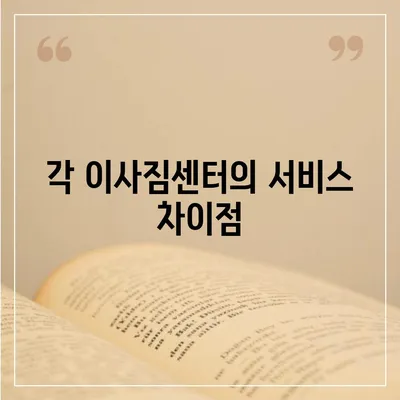 포장 이사 견적 비교, 이사짐센터 가격 정보