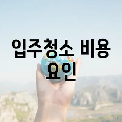 입주청소 비용 요인