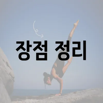 장점 정리