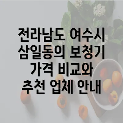 전라남도 여수시 삼일동의 보청기 가격 비교와 추천 업체 안내