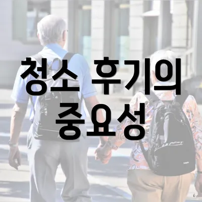 청소 후기의 중요성