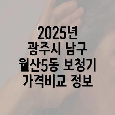 2025년 광주시 남구 월산5동 보청기 가격비교 정보