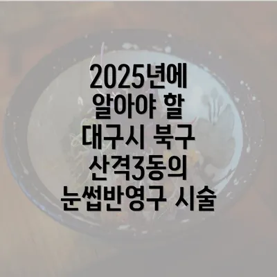 2025년에 알아야 할 대구시 북구 산격3동의 눈썹반영구 시술