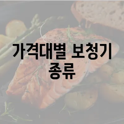 가격대별 보청기 종류