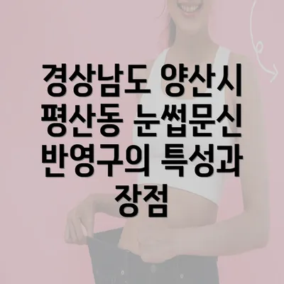 경상남도 양산시 평산동 눈썹문신 반영구의 특성과 장점