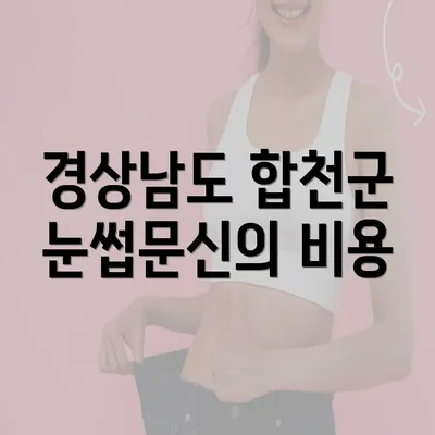 경상남도 합천군 눈썹문신의 비용