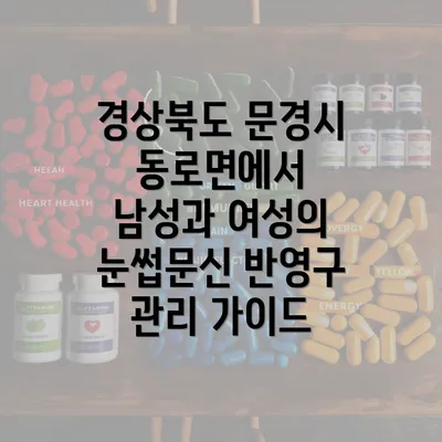 경상북도 문경시 동로면에서 남성과 여성의 눈썹문신 반영구 관리 가이드