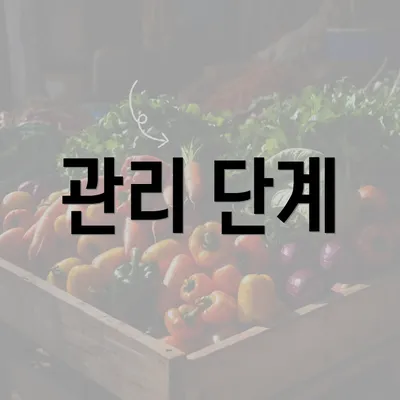 관리 단계