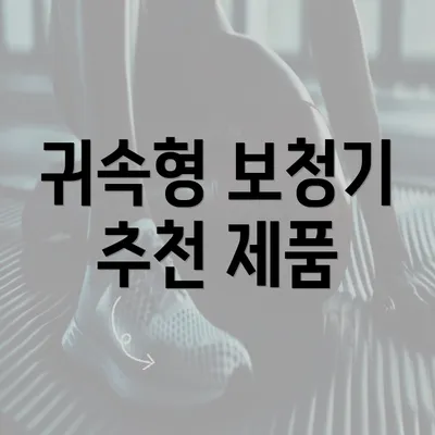 귀속형 보청기 추천 제품