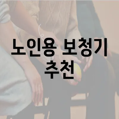 노인용 보청기 추천