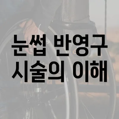 눈썹 반영구 시술의 이해