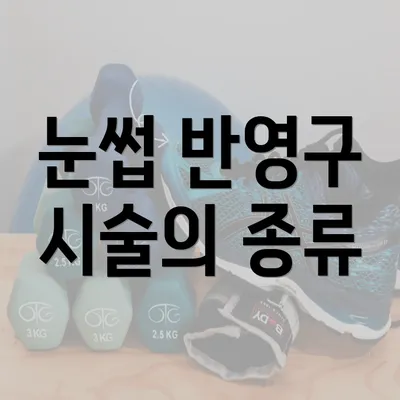 눈썹 반영구 시술의 종류