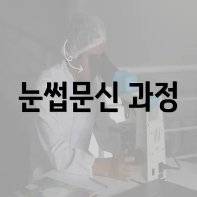 눈썹문신 과정