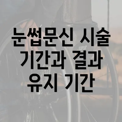 눈썹문신 시술 기간과 결과 유지 기간