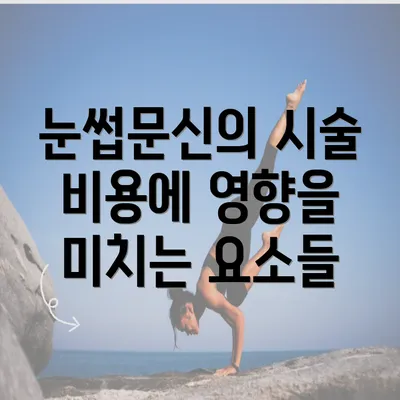 눈썹문신의 시술 비용에 영향을 미치는 요소들