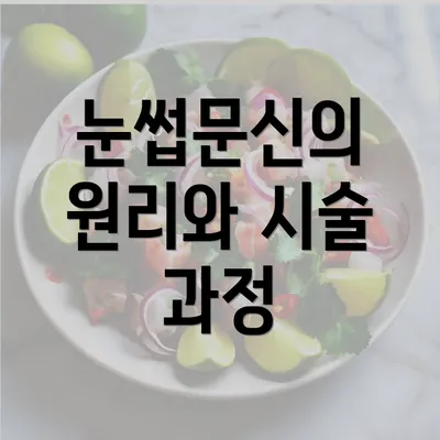 눈썹문신의 원리와 시술 과정