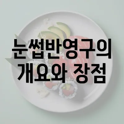 눈썹반영구의 개요와 장점