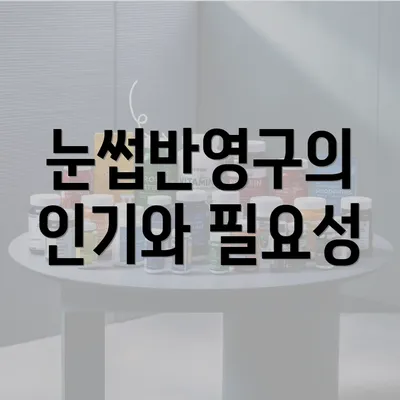 눈썹반영구의 인기와 필요성