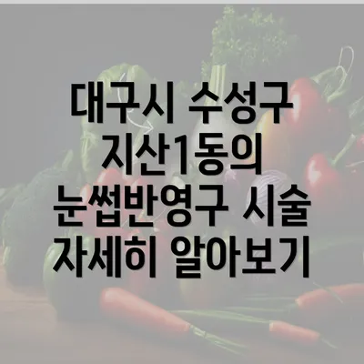 대구시 수성구 지산1동의 눈썹반영구 시술 자세히 알아보기