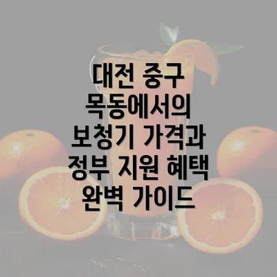 대전 중구 목동에서의 보청기 가격과 정부 지원 혜택 완벽 가이드