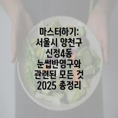 마스터하기: 서울시 양천구 신정4동 눈썹반영구와 관련된 모든 것 2025 총정리