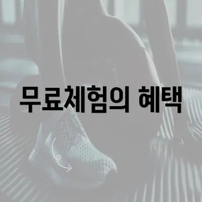 무료체험의 혜택