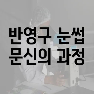 반영구 눈썹 문신의 과정