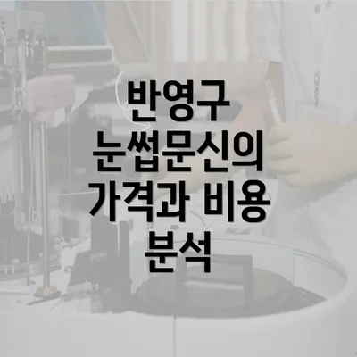 반영구 눈썹문신의 가격과 비용 분석