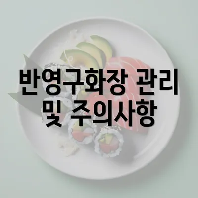 반영구화장 관리 및 주의사항