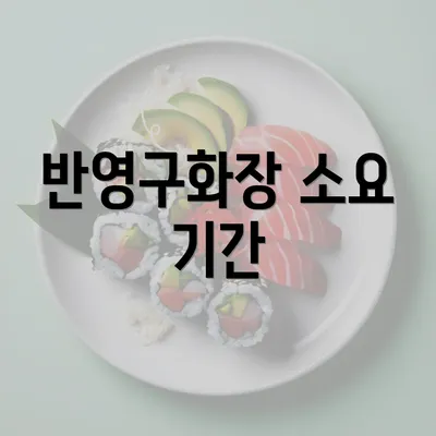 반영구화장 소요 기간